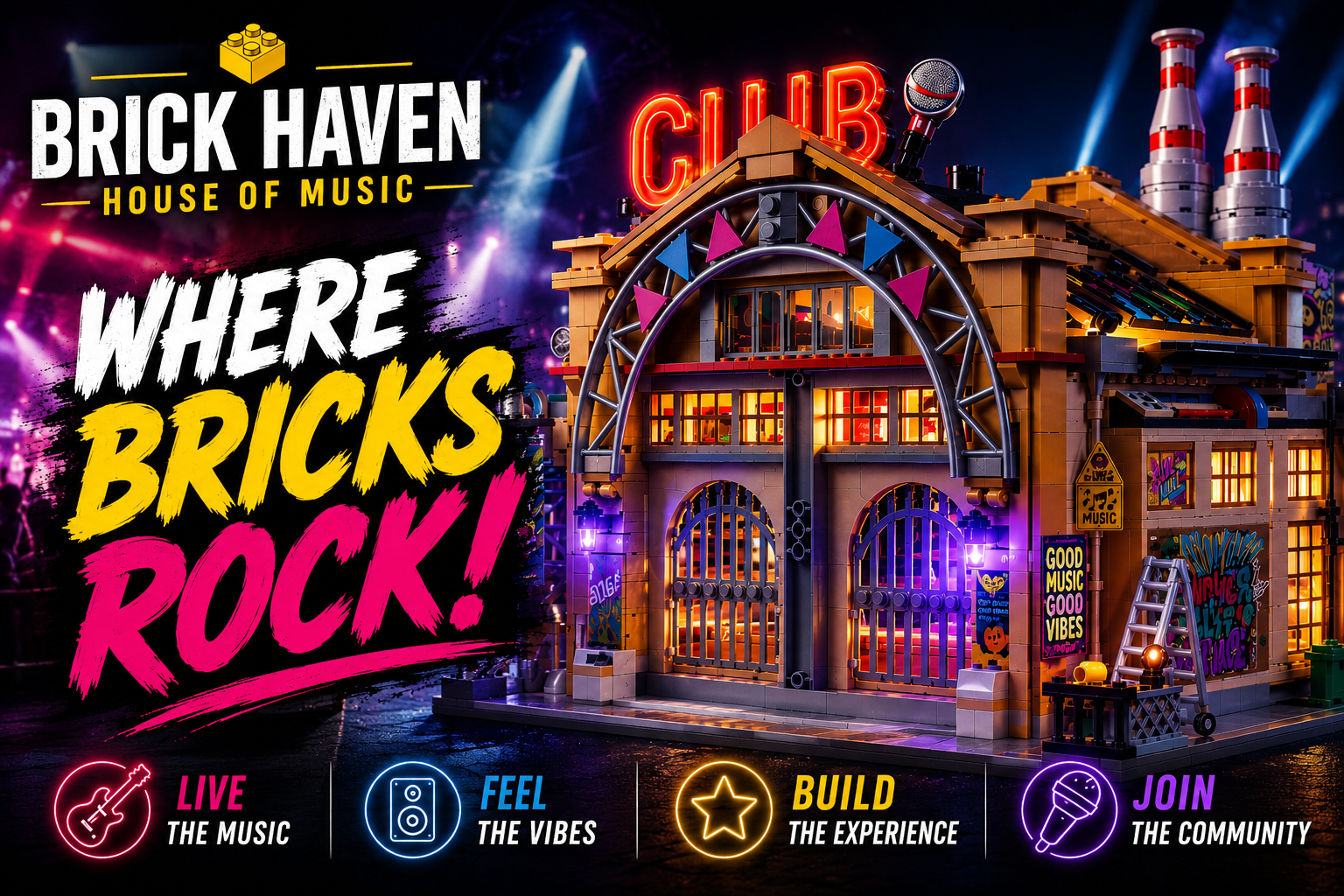 Brick Haven House of Music diorama