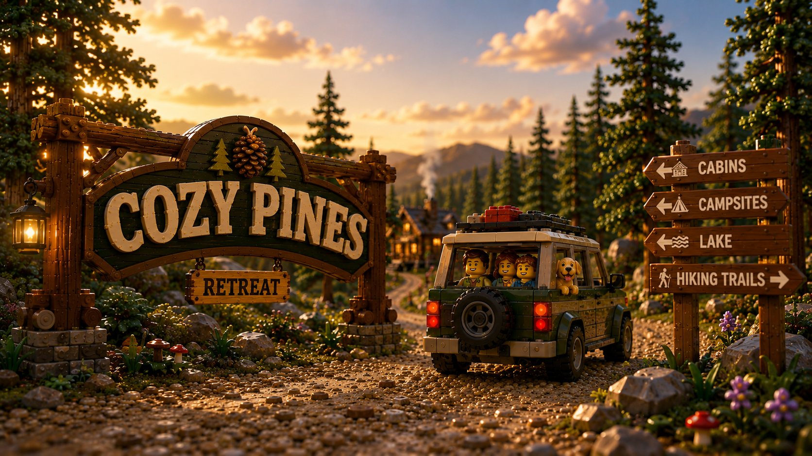 Cozy Pines Retreat diorama