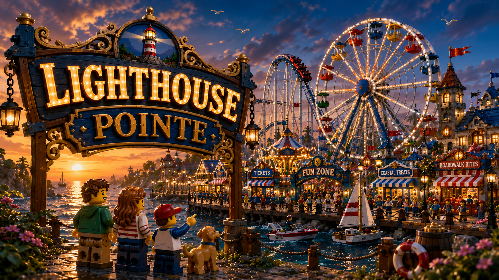Lighthouse Pointe diorama